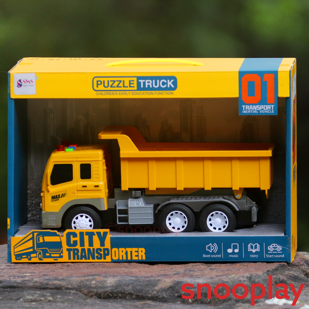 City Transporter Construction Truck (1:16 Scale) - With Light & Sound