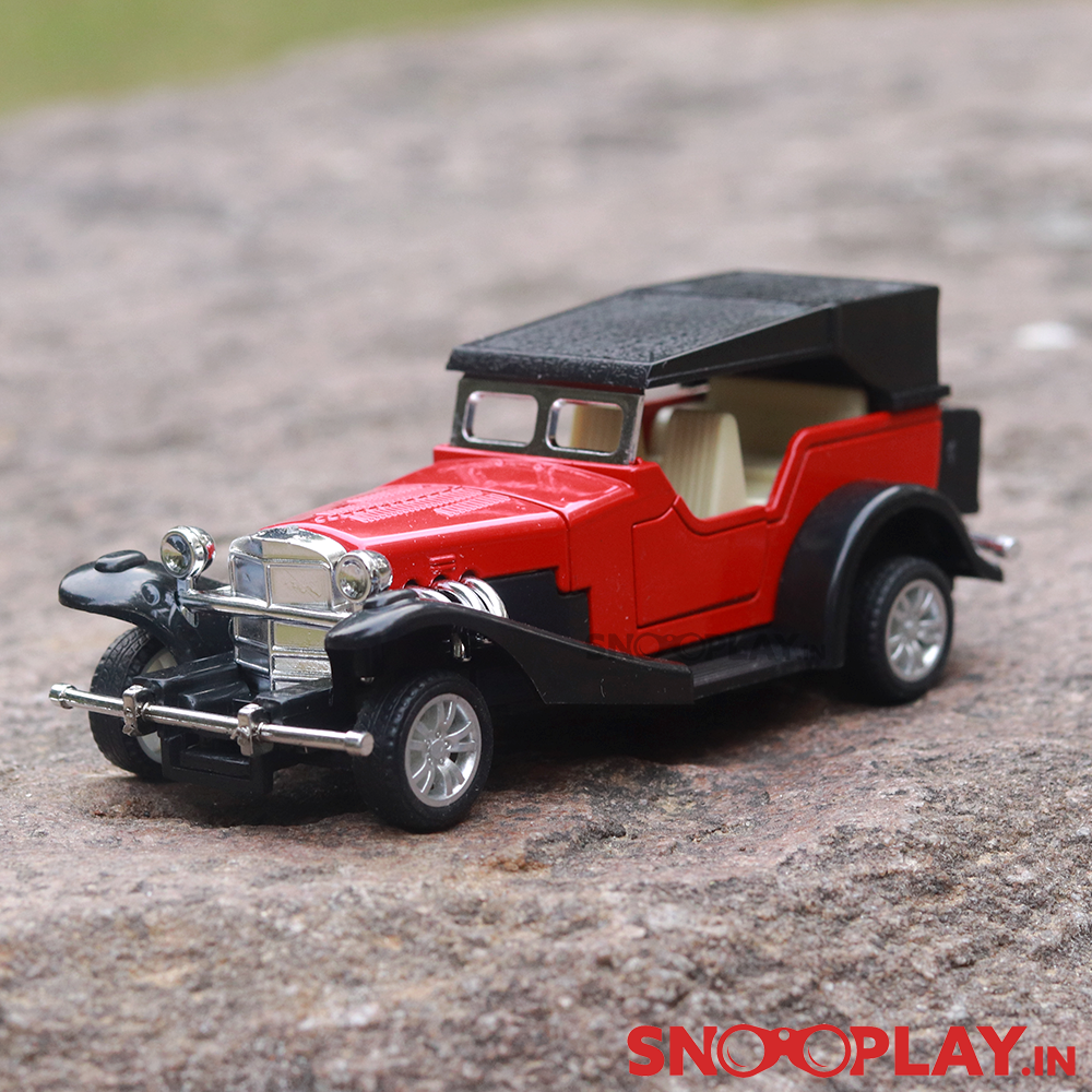 Classic Vintage Diecast Car (3235) Scale Model (1:32 Scale)- Design 1 (Assorted Colours)