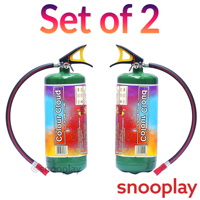 Holi Gulaal 4Kg Cylinder  (Set of 2)  - Assorted Colours