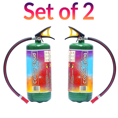 Holi Gulaal 4Kg Cylinder  (Set of 2)  - Assorted Colours