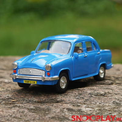 Coloured Ambassador Miniature Toy Car (Pull back car with Opening doors) - Assorted Colours