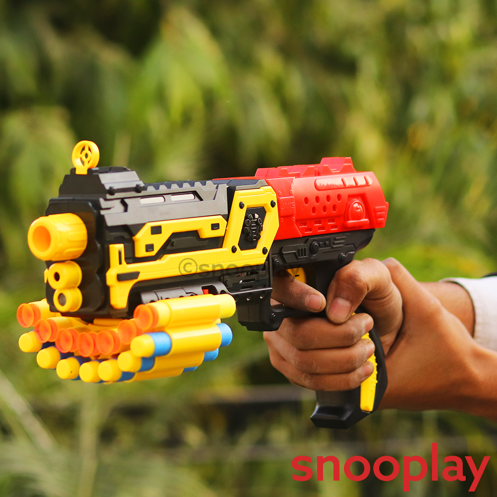 Combat Blaster Toy with Soft Bullets