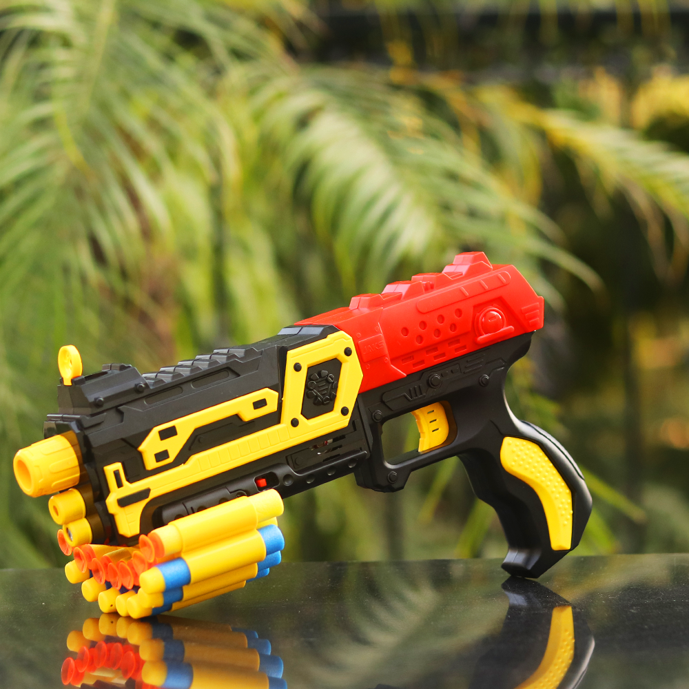 Combat Blaster Toy with Soft Bullets