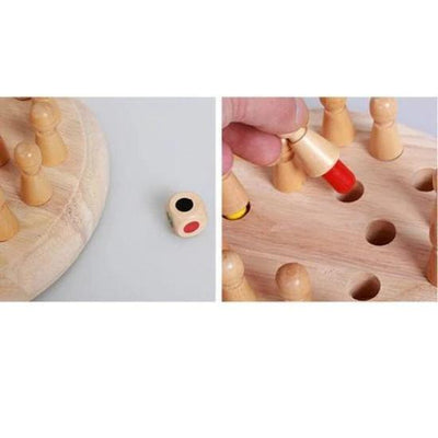 Wooden Memory Match Stick Chess - HelloKidology