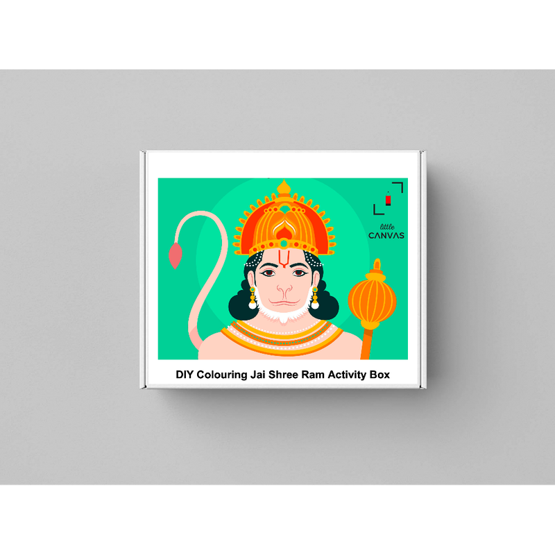 DIY Colouring Jai Shri Ram Activity Box