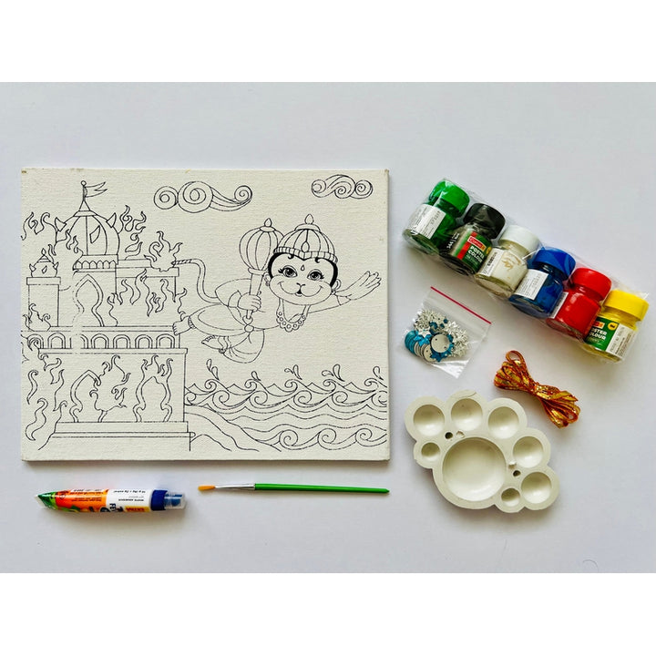 DIY Colouring Jai Shri Ram Activity Box