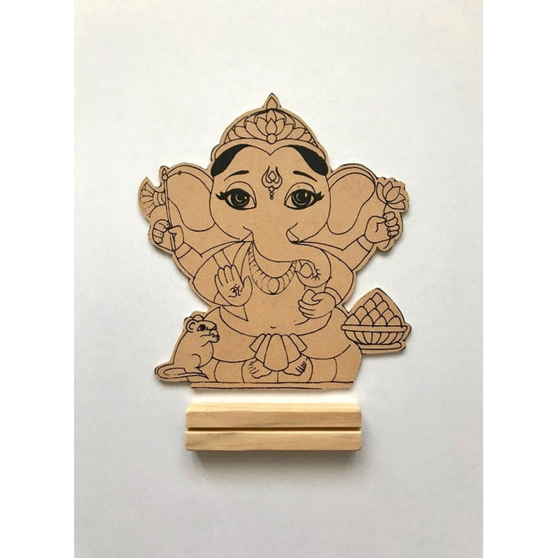 DIY - Colouring Wooden Lord Ganesha Activity Box