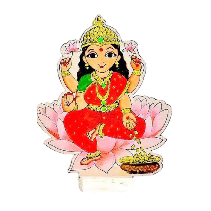 DIY Colouring Wooden Goddess Lakshmi Activity Box