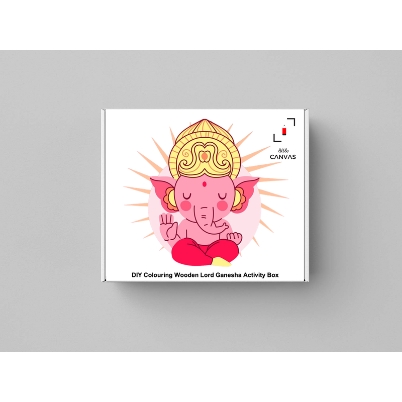 DIY - Colouring Wooden Lord Ganesha Activity Box