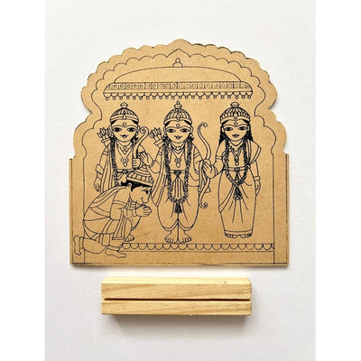 DIY- Colouring Wooden Ram Darbar Activity Box