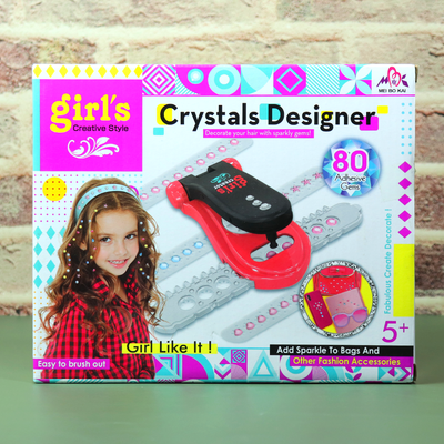 Crystals Designer Fashion Playset For Girls (Decorate Hair with Sparkly Gems)
