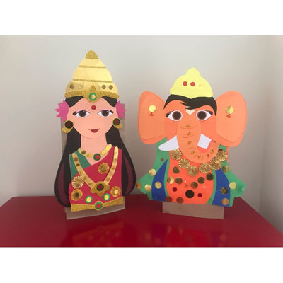 DIY Goddess Lakshmi and Lord Ganesha Activity Box