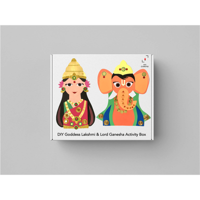 DIY Goddess Lakshmi and Lord Ganesha Activity Box