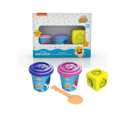 Dough Magic Baby Shark Roll N' Match Cube Activity Set