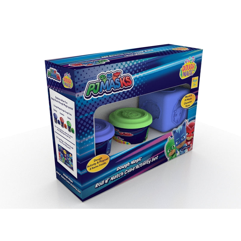 Dough Magic PJ Masks  Roll N' Match Cube Activity Set