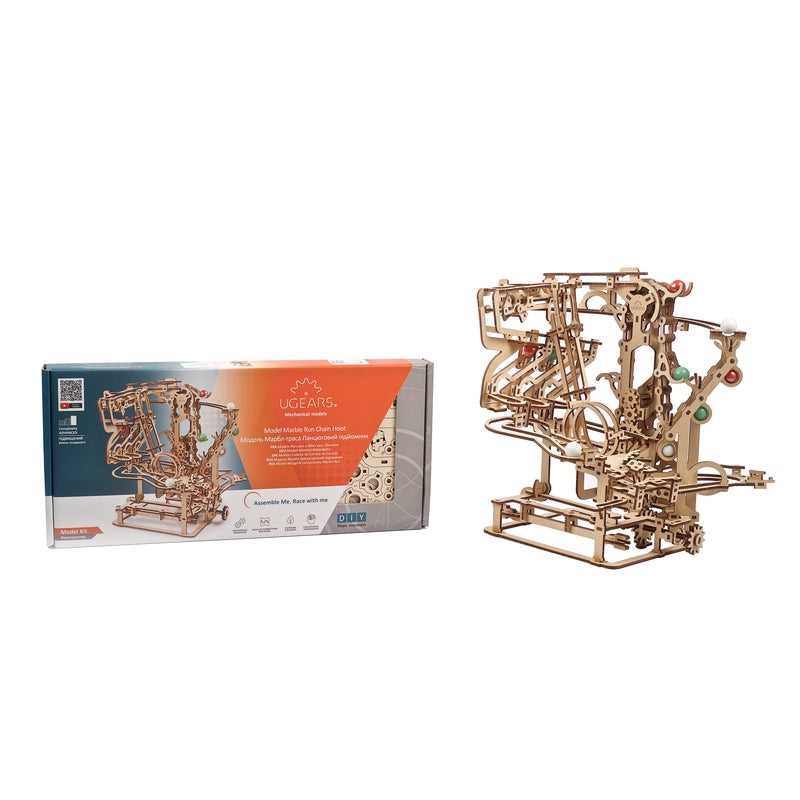 Marble Run Chain Hoist 3D Assembling Kit - 400 Pieces