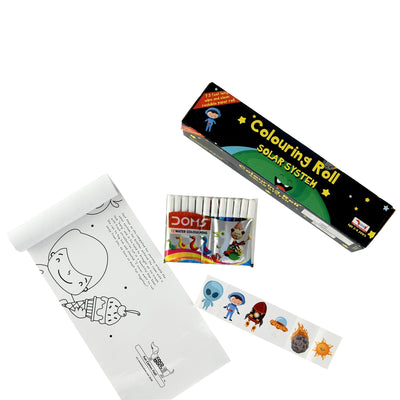 Solar System Colouring Roll Story Book