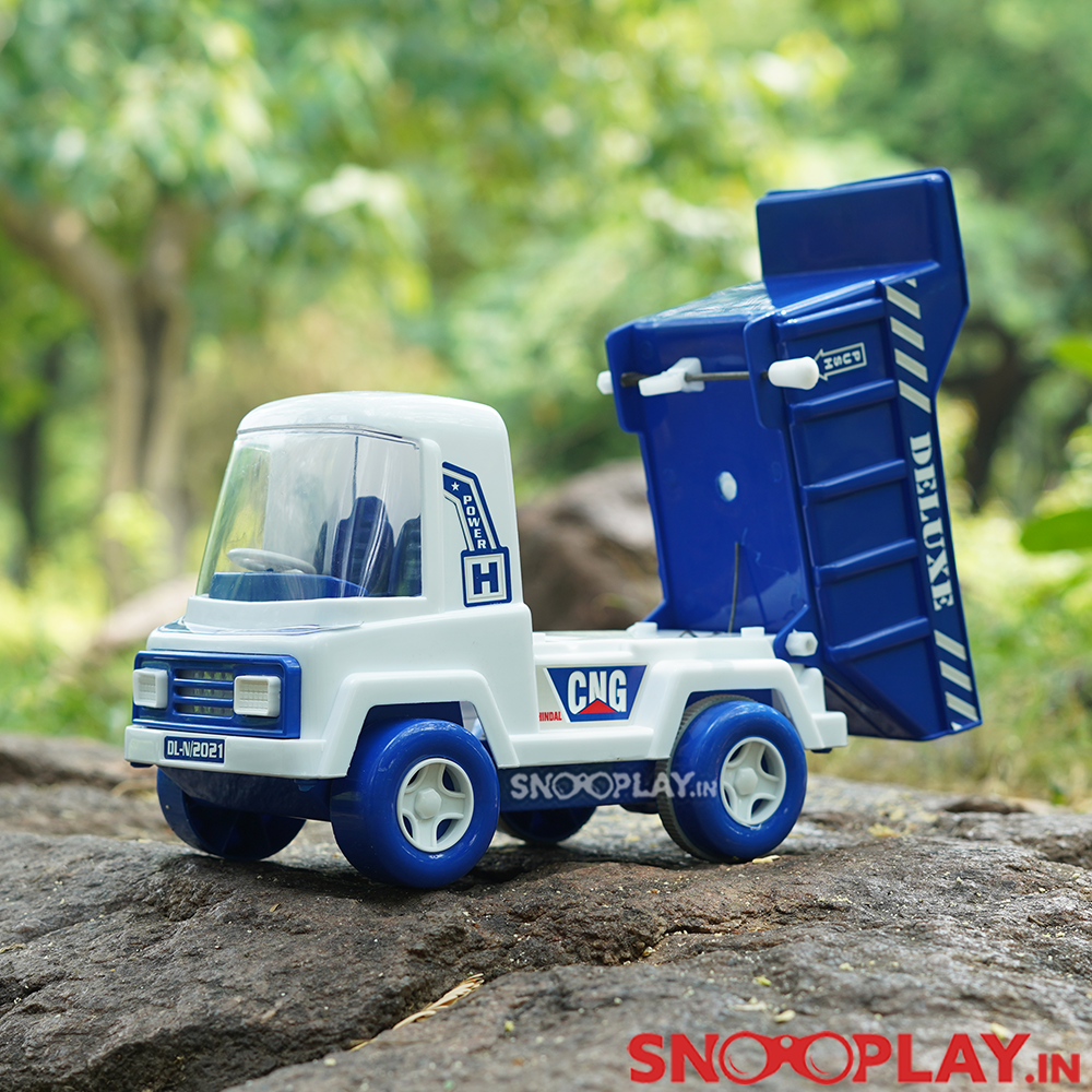 Deluxe Dumper Friction Powered Toy Truck For Kids (With Moving Parts)