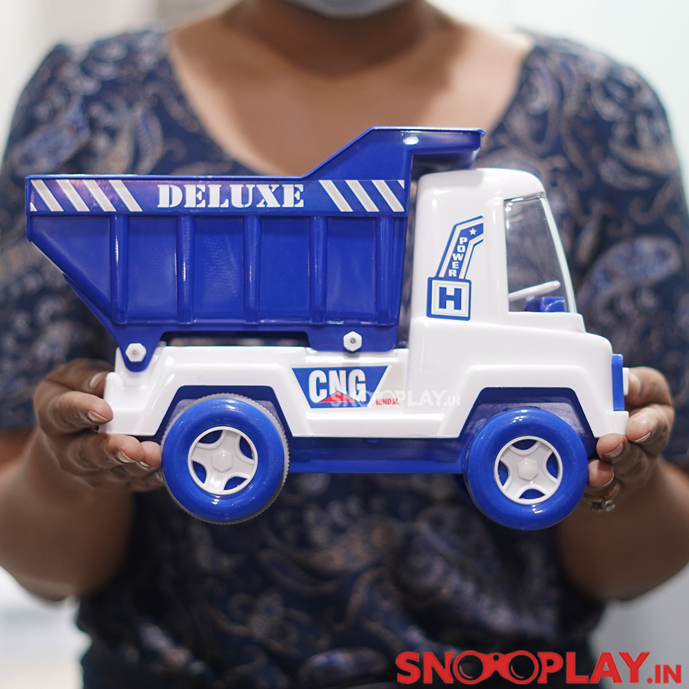 Deluxe Dumper Friction Powered Toy Truck For Kids (With Moving Parts)