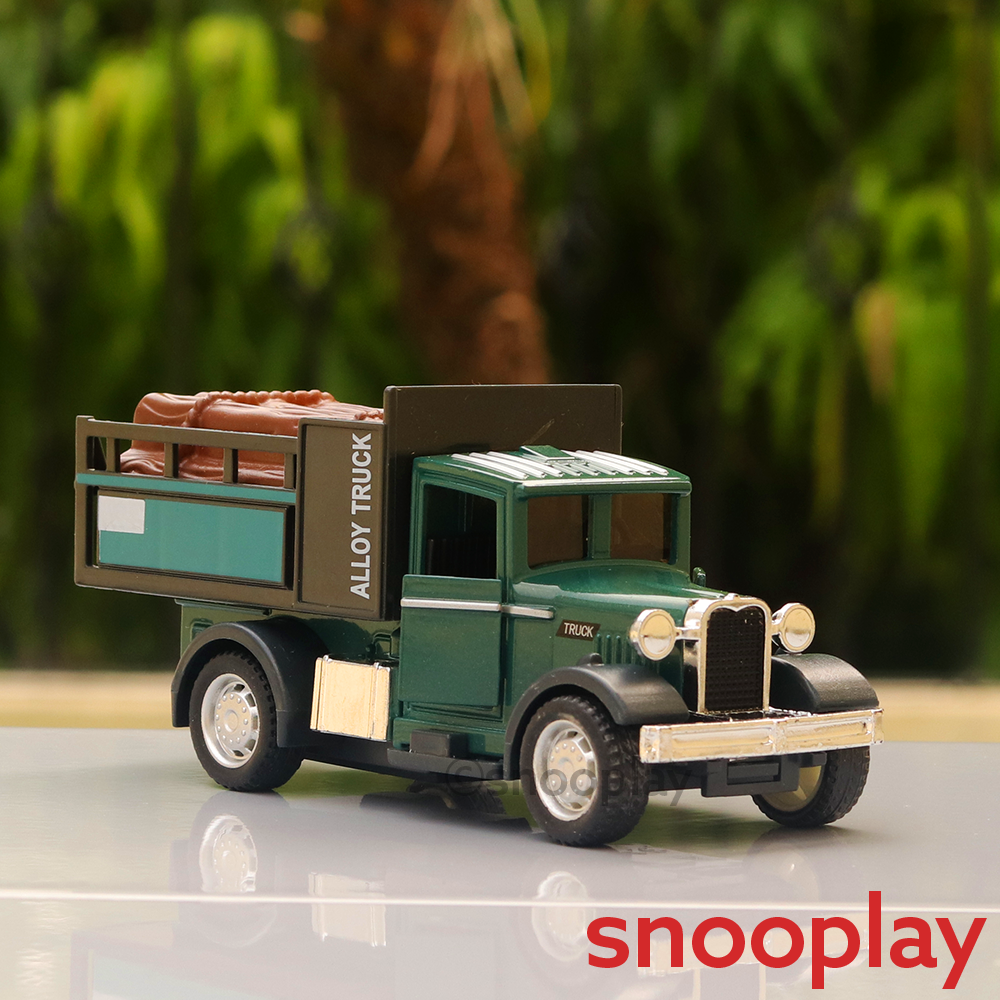 Wooden Logs Diecast Truck Construction Vehicle with Light & Sound Effect (4342)