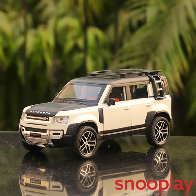 SUV Diecast Car resembling Defender Land Rover (1:24 Scale)- comes with light & sound (Assorted Colours)