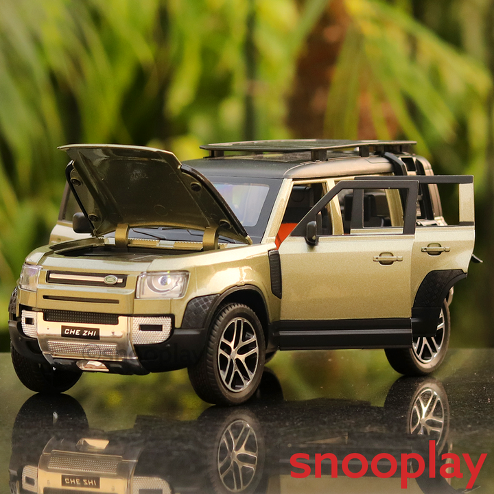 SUV Diecast Car resembling Defender Land Rover (1:24 Scale)- comes with light & sound (Assorted Colours)