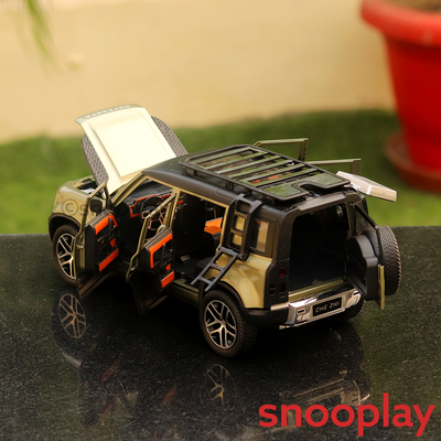 SUV Diecast Car resembling Defender Land Rover (1:24 Scale)- comes with light & sound (Assorted Colours)