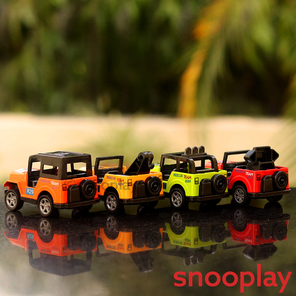 Diecast Pull Back Jeep Set-4 (4328)