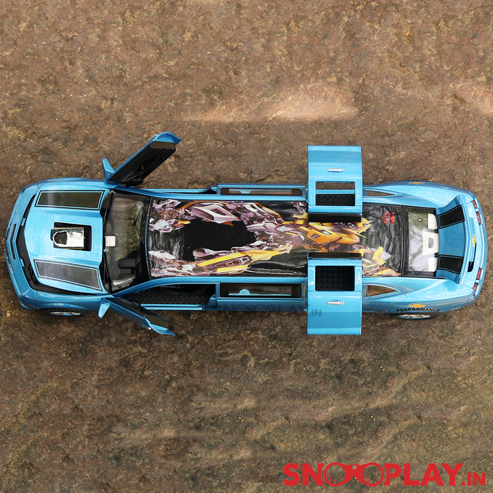 Diecast Car resembling Limousine with Printed Roof (Light & Sound) - Assorted Colours