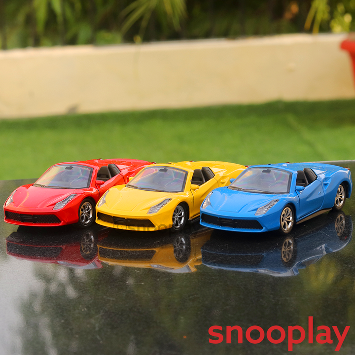 Road Burner Diecast Car (4338) resembling Ferrari Spider (Assorted Colours)