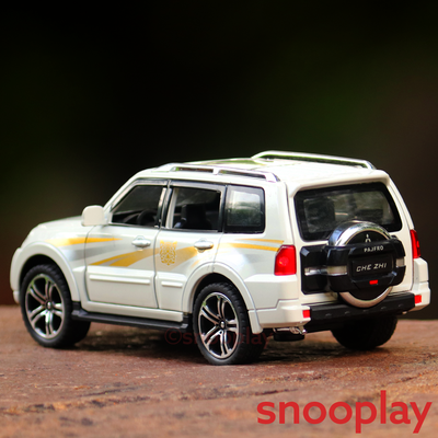 SUV Diecast Car Model (3217) resembling Pajero (1:32 Scale)- comes with light & sound feature