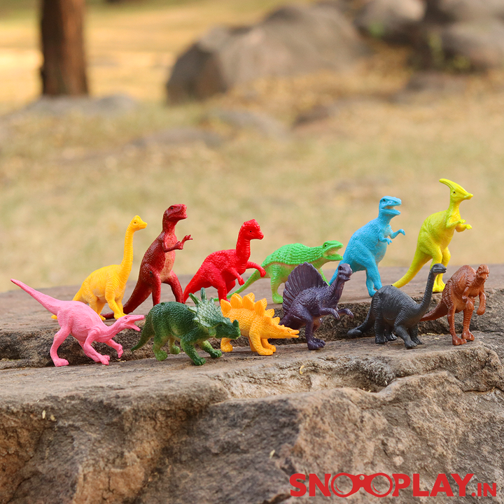 Dinosaur Figures (Set of 12) Playset For Kids