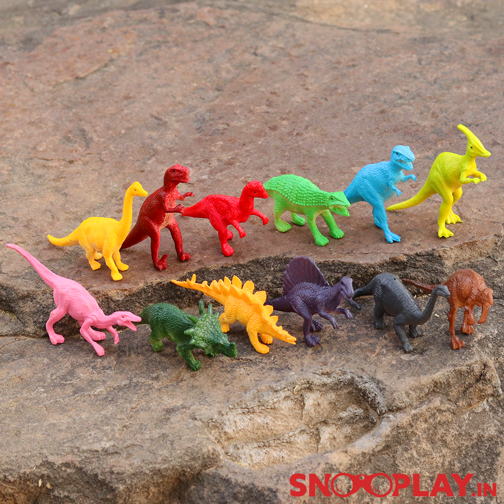 Dinosaur Figures (Set of 12) Playset For Kids