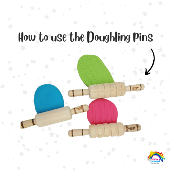 Dohdough Rolling Pins (Set of 3)- Art & Craft Game for Kids