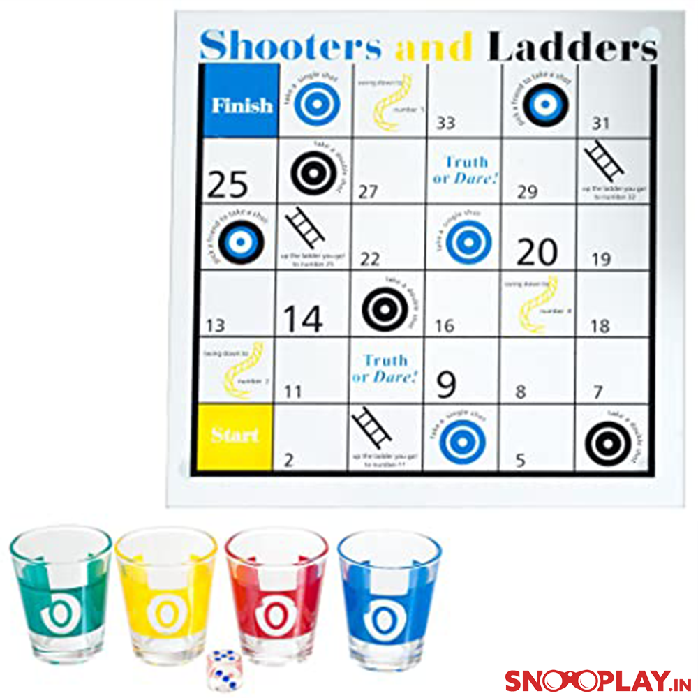 Drinking Snakes & Ladders (With Shot Glasses) Party Game