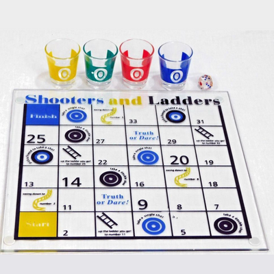 Drinking Snakes & Ladders (With Shot Glasses) Party Game