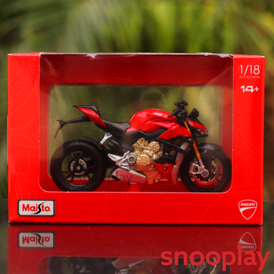 Licensed Ducati Super Naked V4s Diecast Bike Model (1:18 Scale)