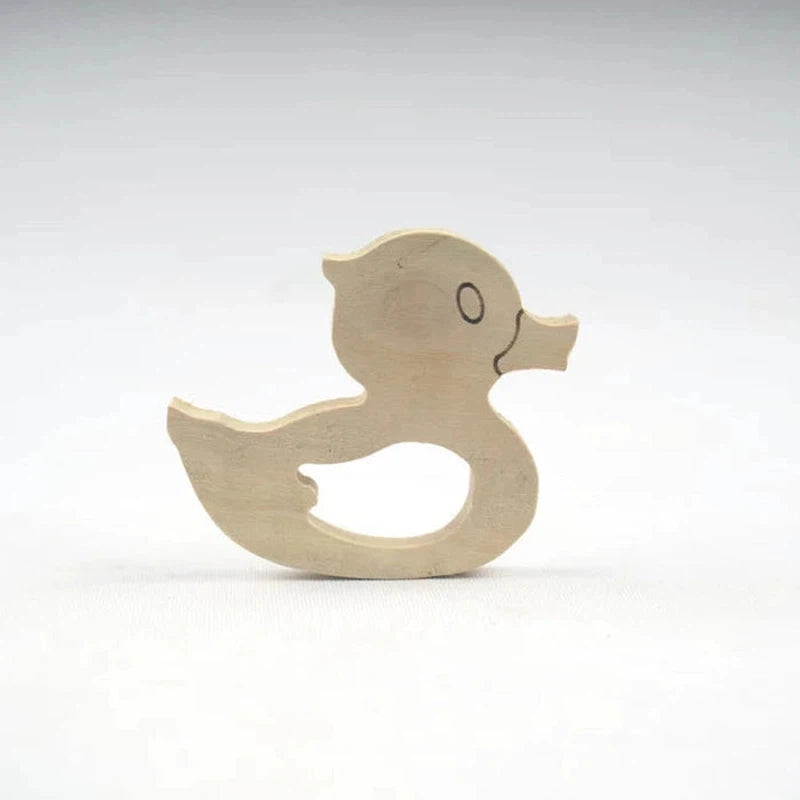 Neem Wood Teether - Duck + Dolphine + Whale