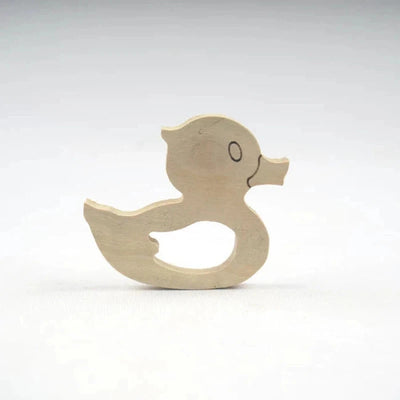 Neem Wood Teether - Bird + Duck