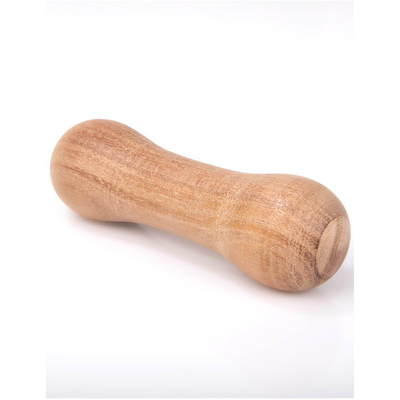Dumbbell shaped Wooden Rattle (comes with a bell)