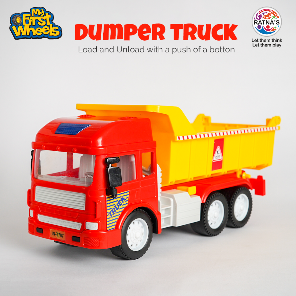 Friction Powered Realistic Dumper Truck Toy