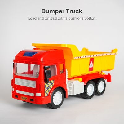 Friction Powered Realistic Dumper Truck Toy