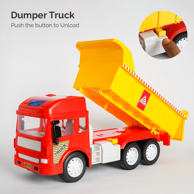 Friction Powered Realistic Dumper Truck Toy