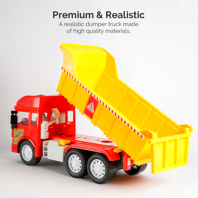 Friction Powered Realistic Dumper Truck Toy