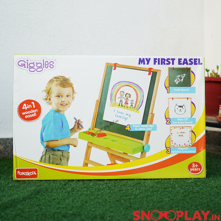 4 in 1 Wooden Easel Board for Kids