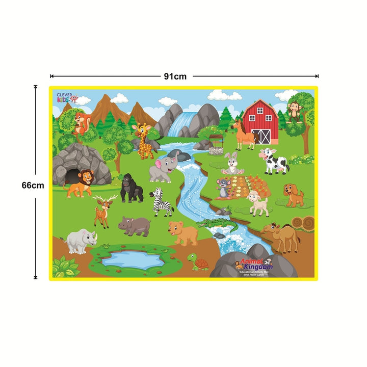 Animal Kingdom Activity Mat (Animal Educational Activity Mat)