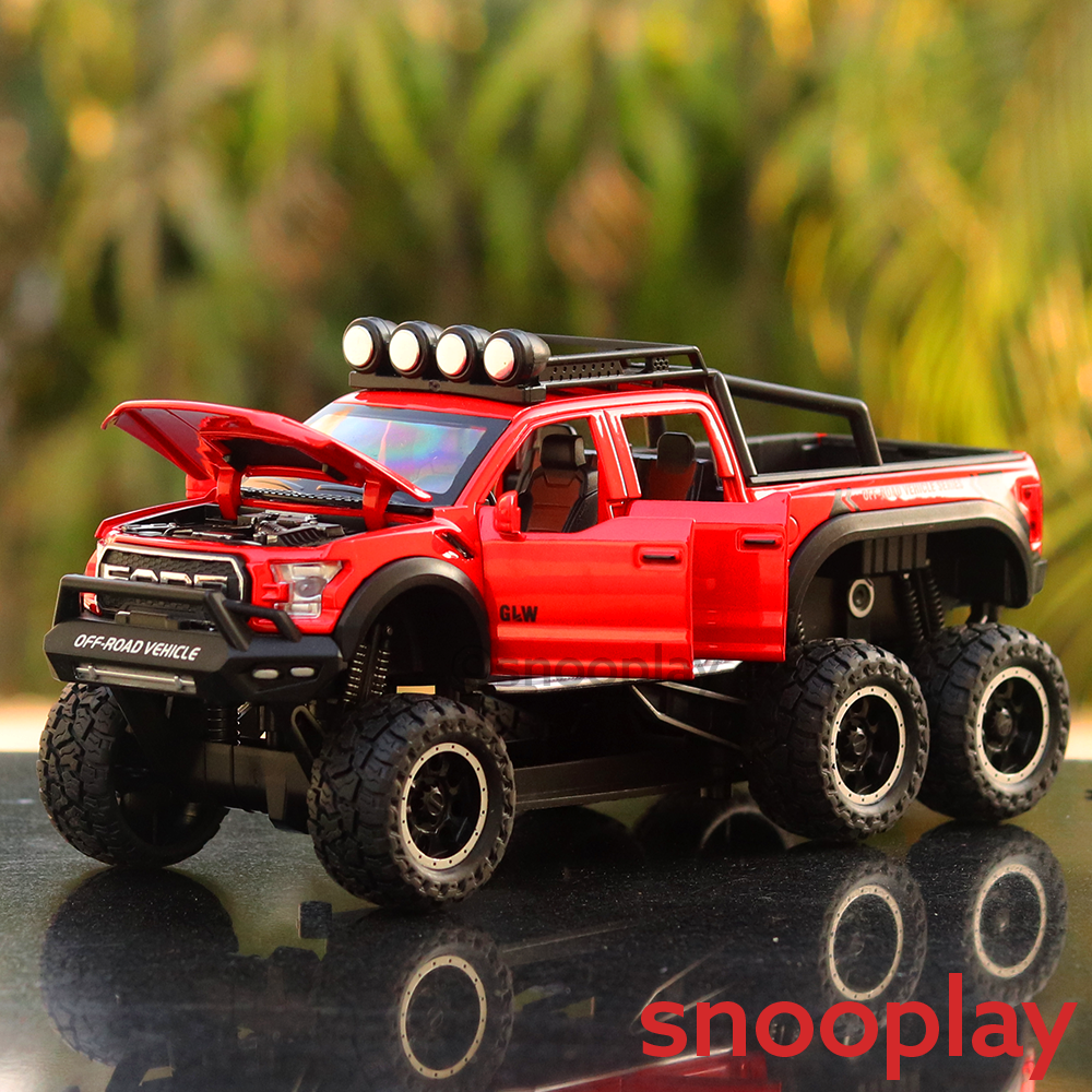 Diecast Truck resembling (2406) Ford Raptor 1:24 - With Lights (Assorted Colours)