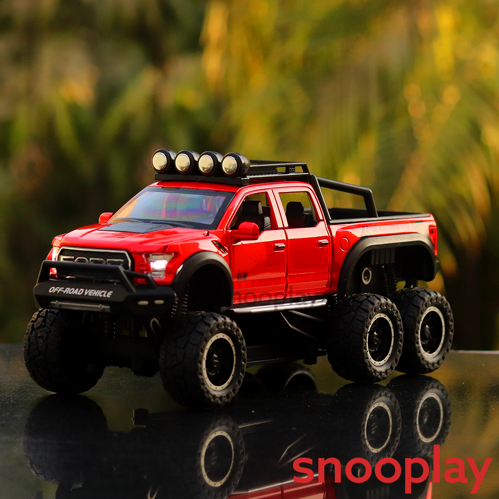 Diecast Truck resembling (2406) Ford Raptor 1:24 - With Lights (Assorted Colours)