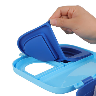 Bento Lunch Box w/t handle- Blue