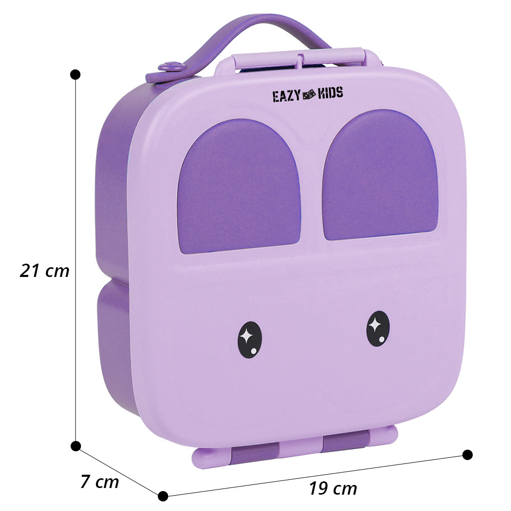 Bento Lunch Box w/t handle- Purple